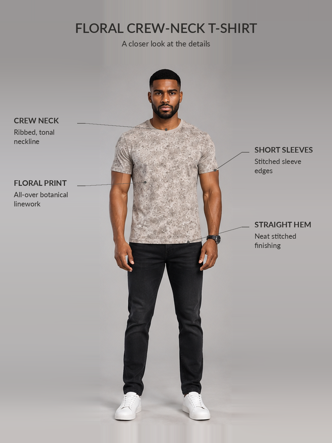 Men’s Premium Cotton Sleeve T-Shirt