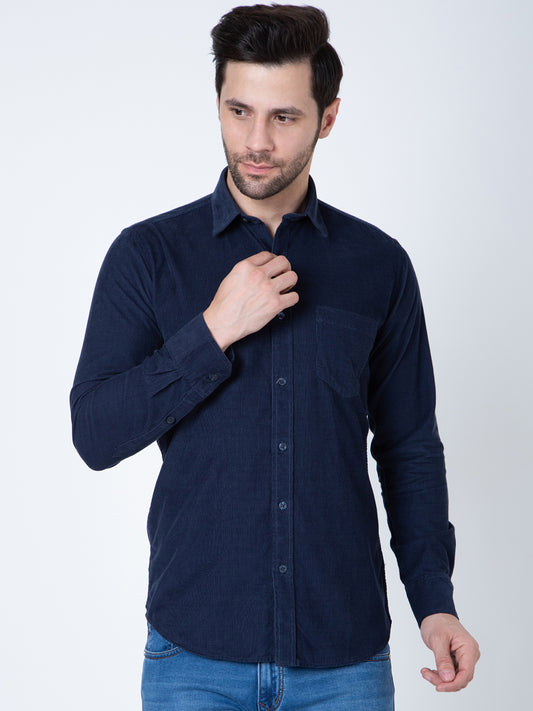 Men Dark Blue Coderise Shirt