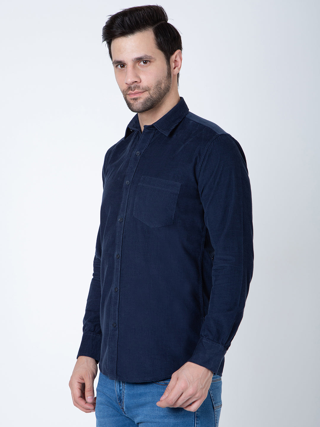 Men Dark Blue Coderise Shirt