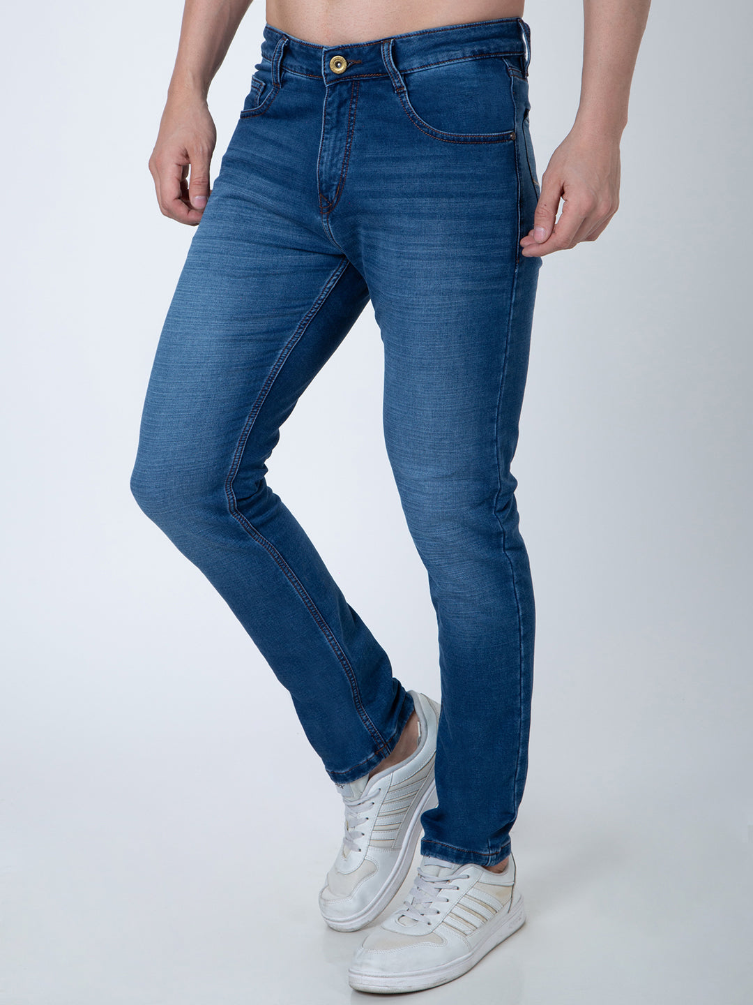 Men Blue Narrow Fit Denim