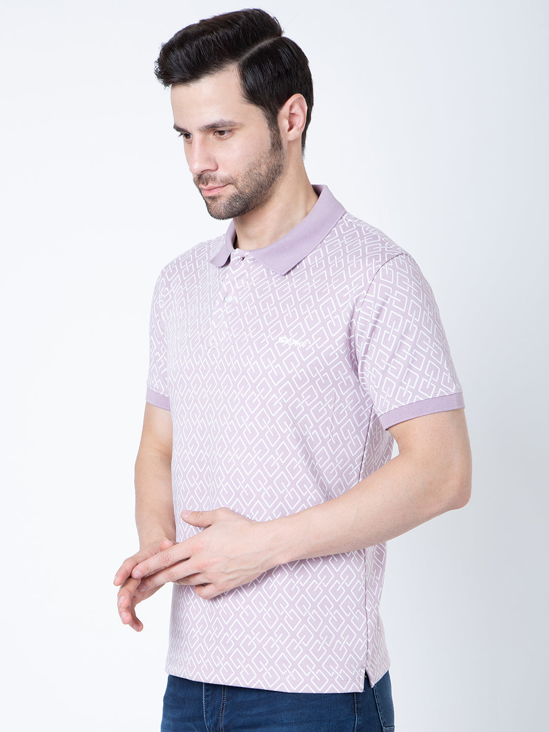 Men Polo Jacquard Move T-Shirt