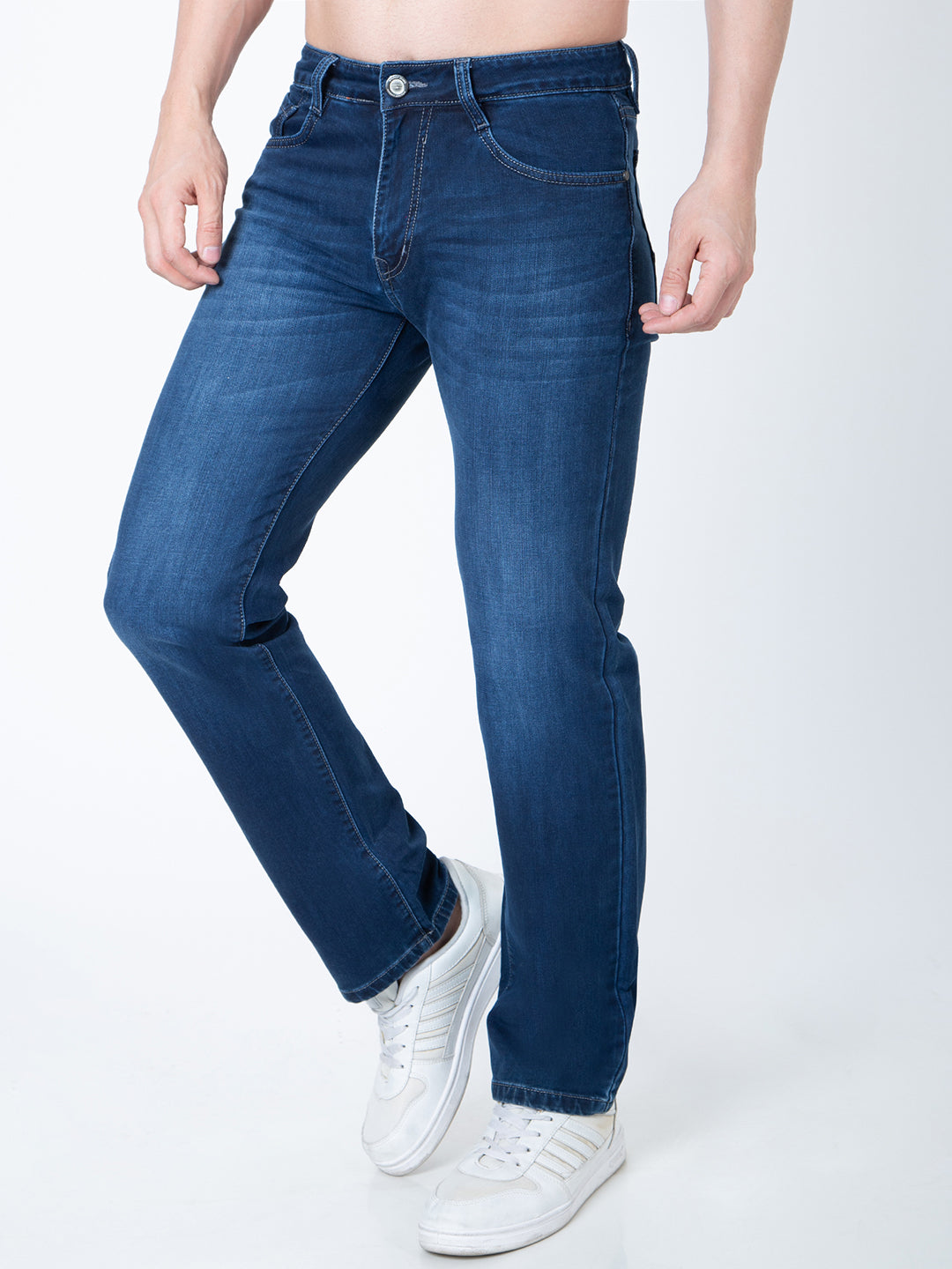 Men Blue Straight Fit Denim