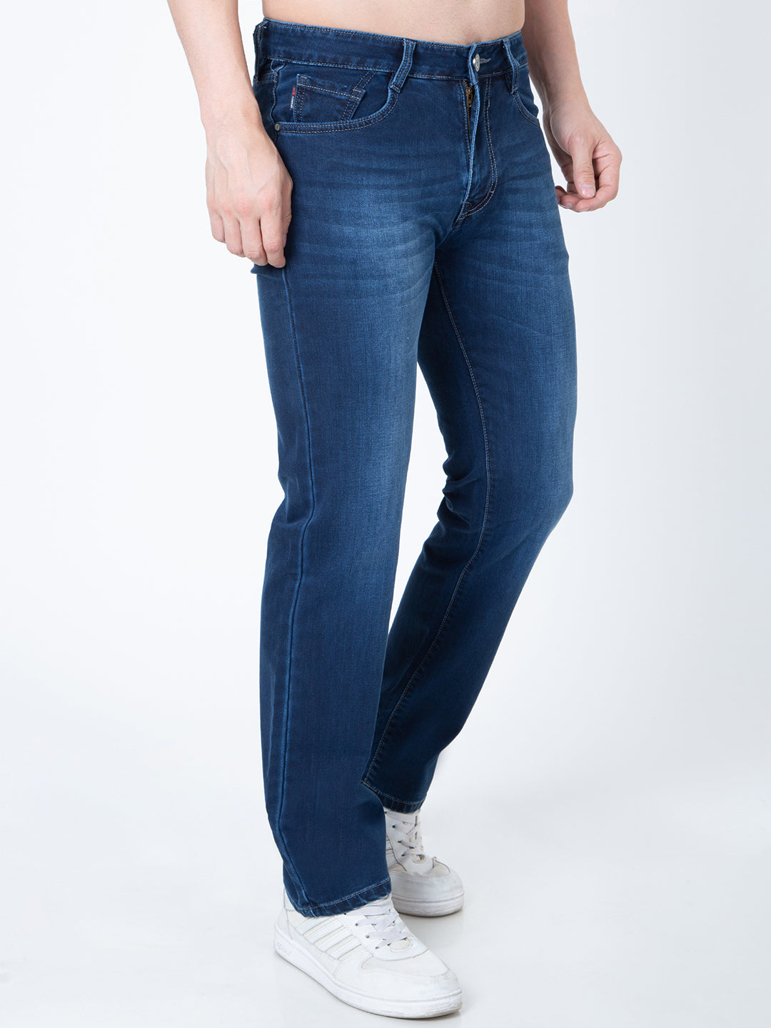 Men Blue Straight Fit Denim