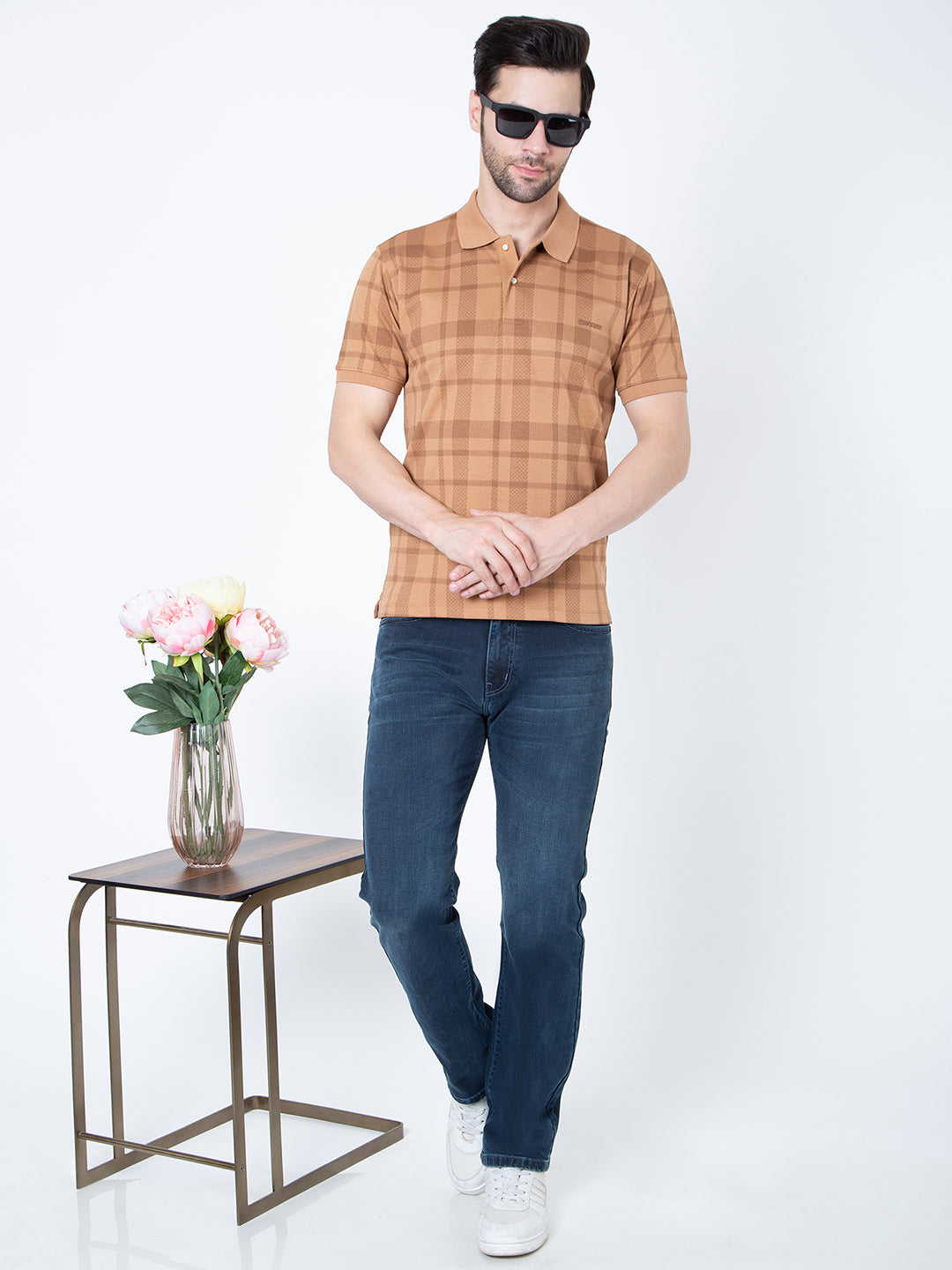 Men Dark Blue Straight Fit Denim