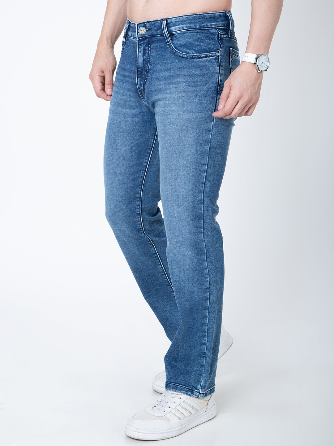 Men Blue Straight Fit Denim