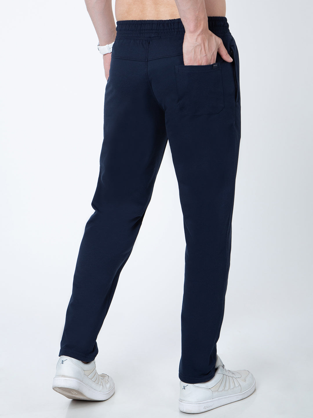 Men Solid Lower Track Pants