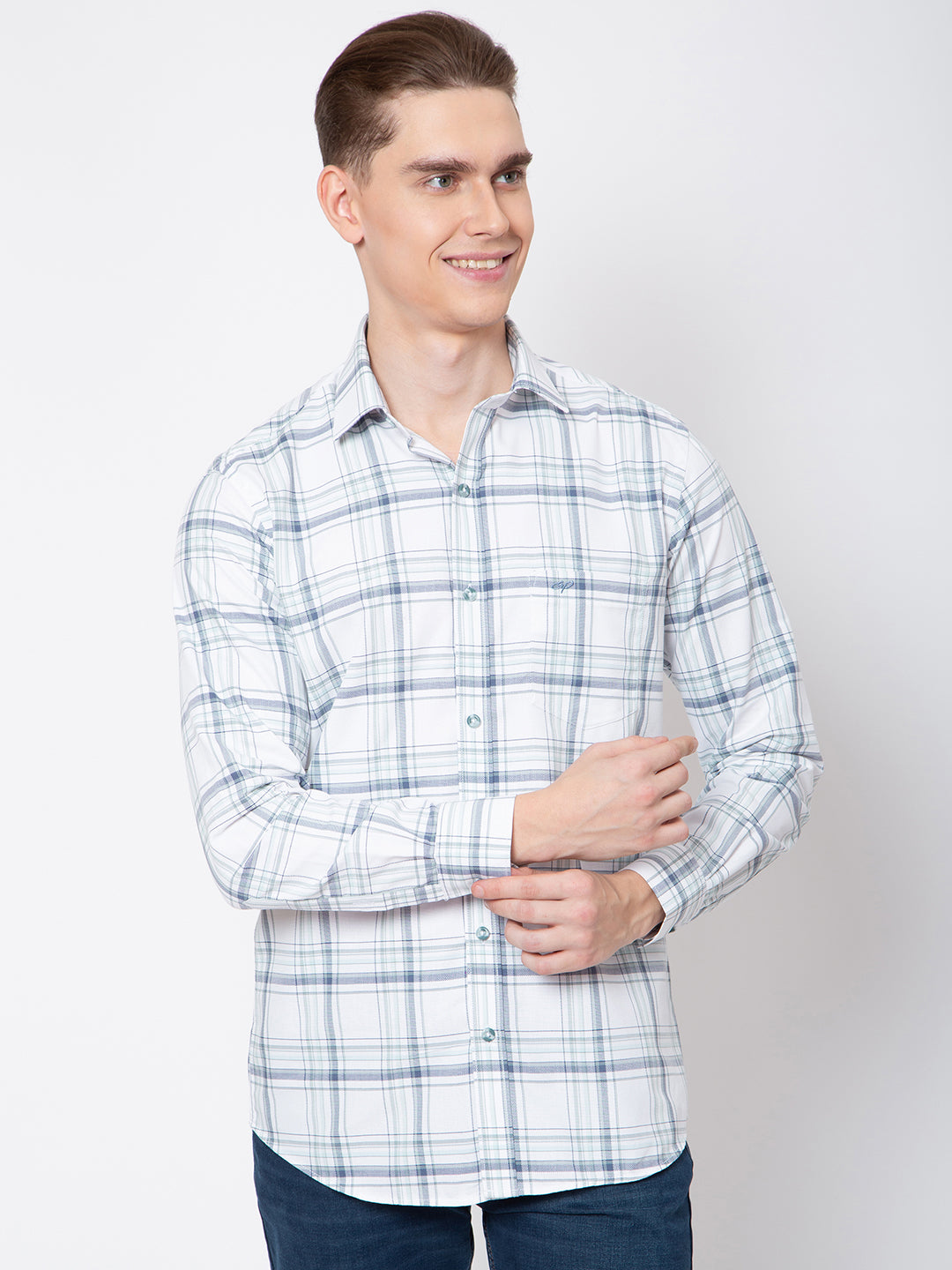 Mens Check Printed Shirt