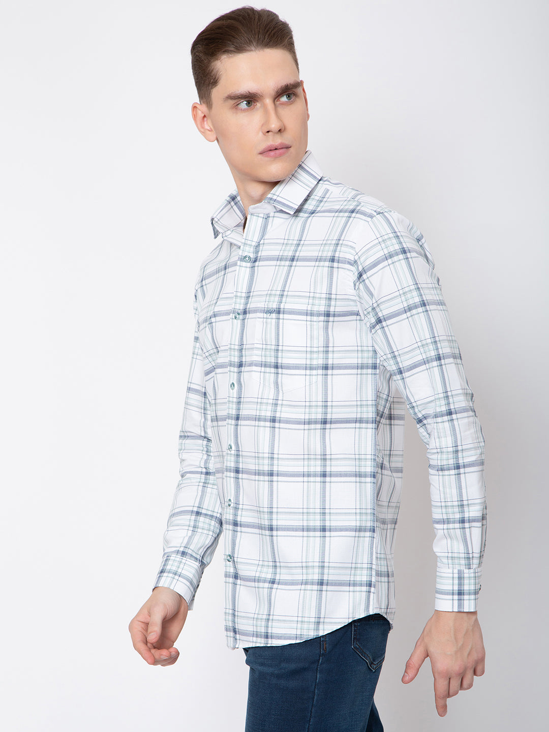 Mens Check Printed Shirt