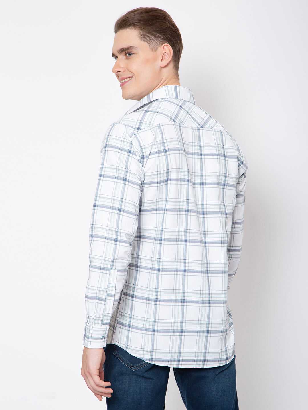 Mens Check Printed Shirt