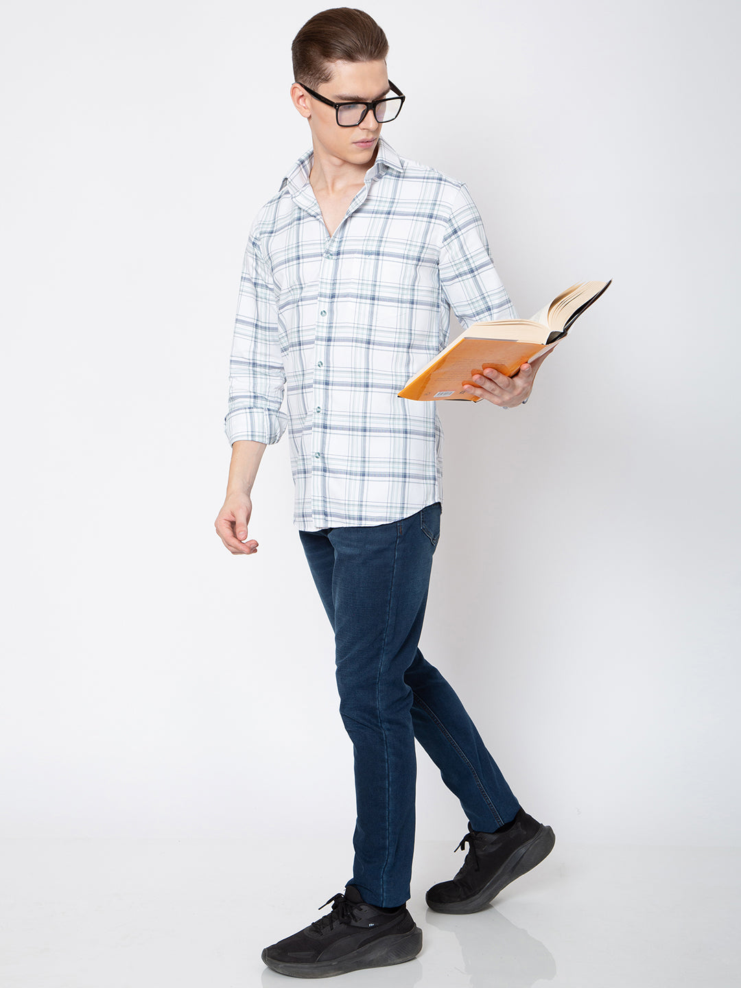 Mens Check Printed Shirt