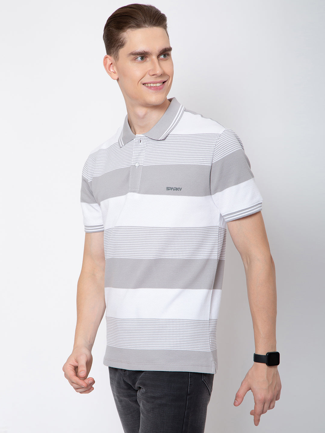 Men Polo Neck Striper T-Shirt