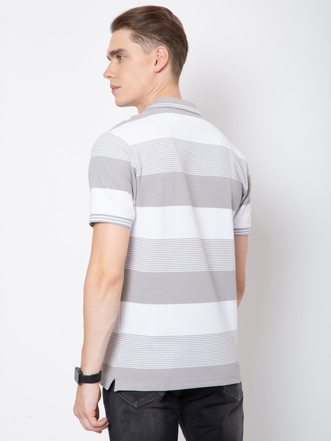Men Polo Neck Striper T-Shirt