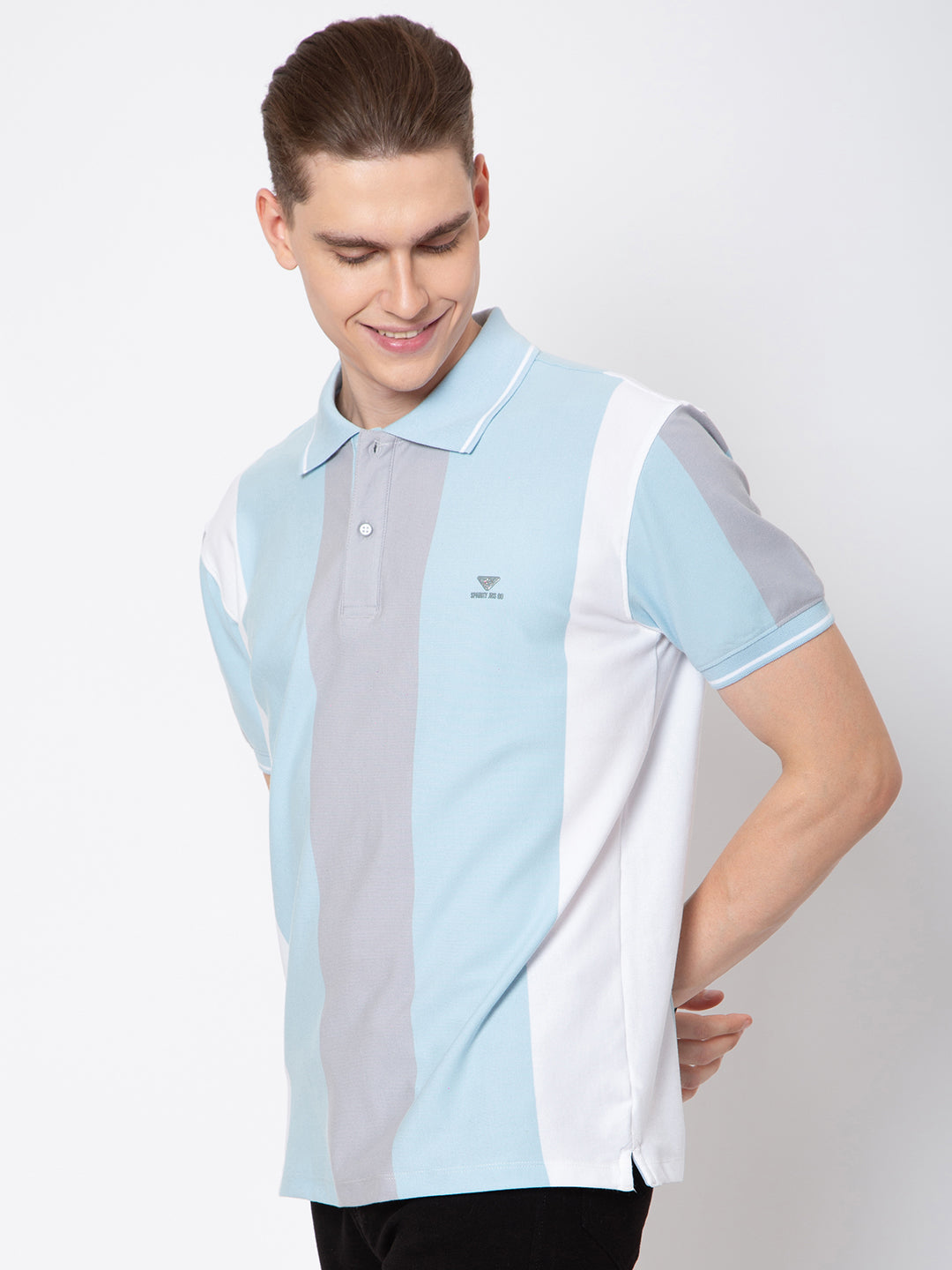 Men Polo Neck Striper T-Shirt