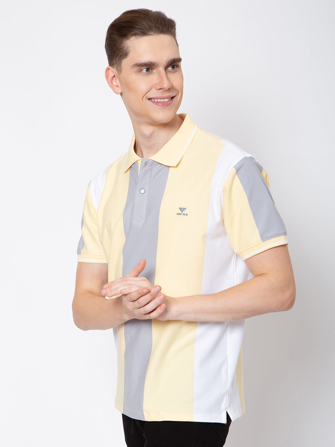 Men Polo Neck Striper T-Shirt