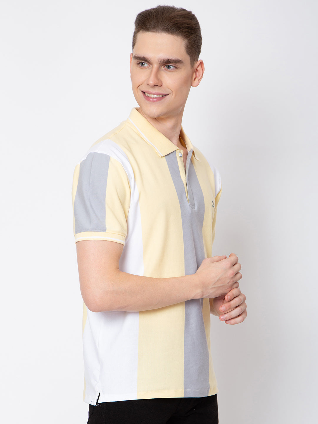 Men Polo Neck Striper T-Shirt