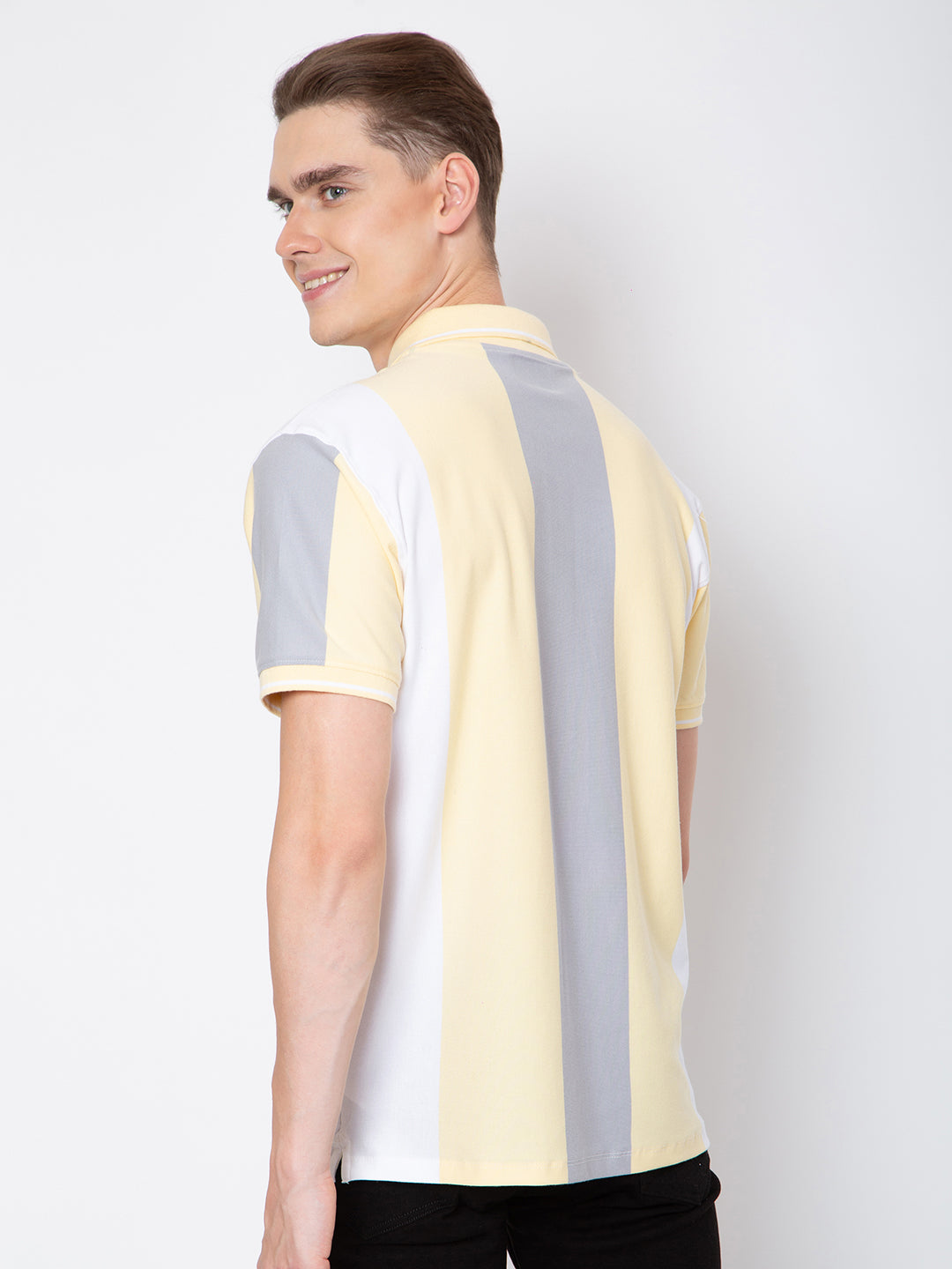 Men Polo Neck Striper T-Shirt