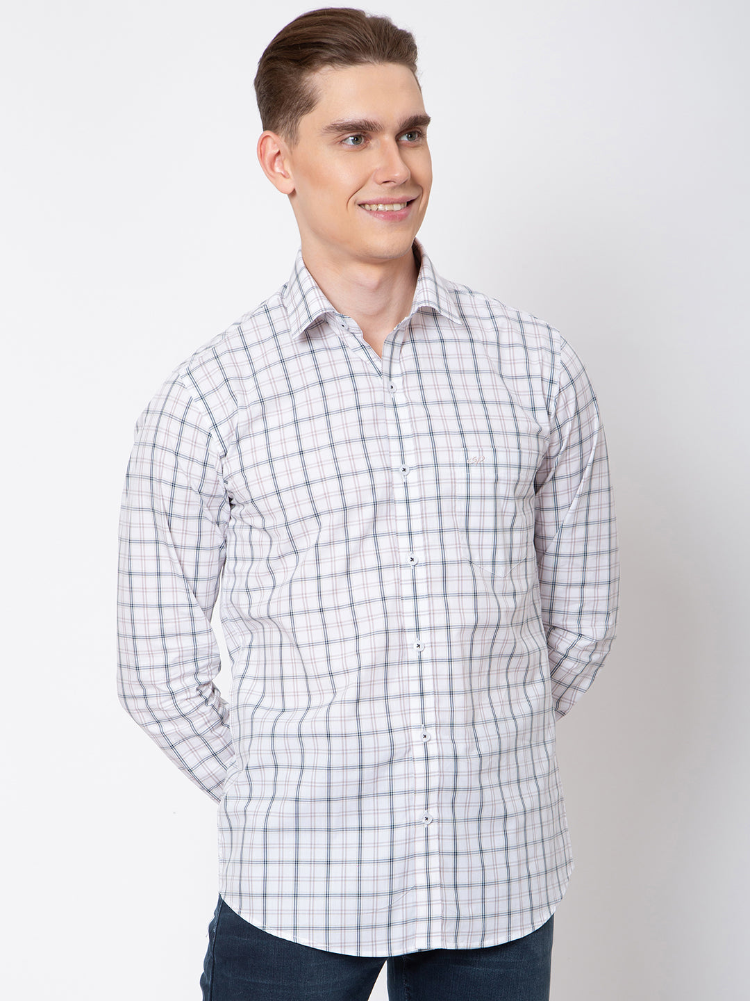 Mens Check Printed Shirt