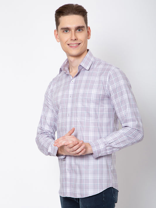 Mens Indigo Check Shirt