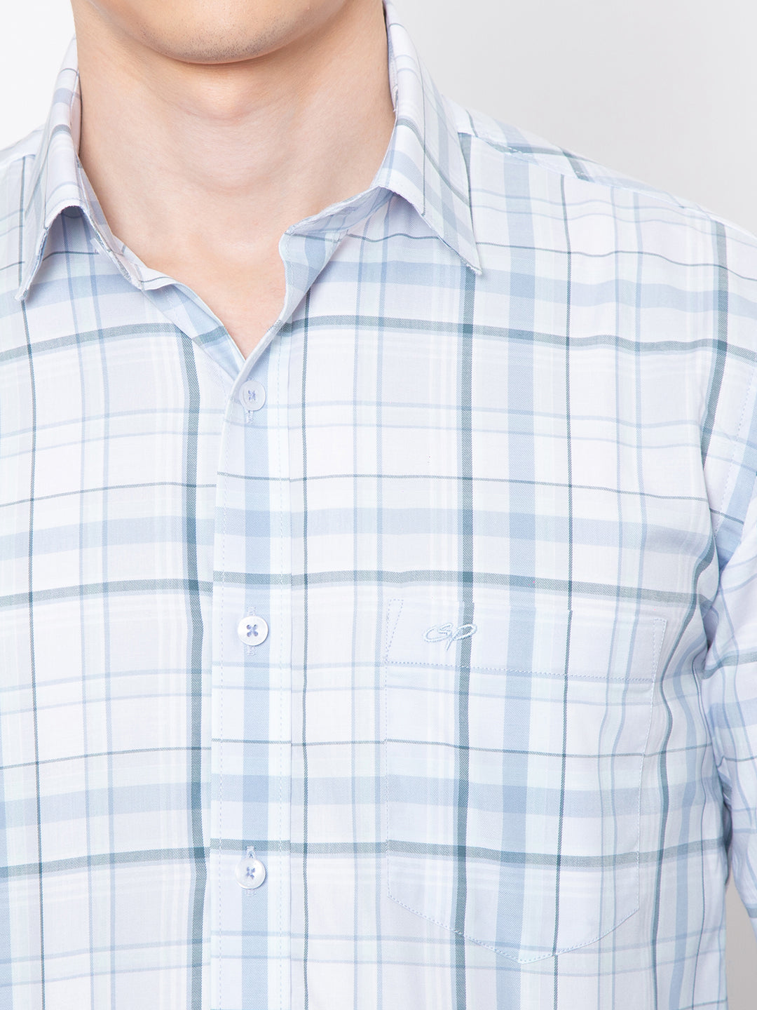 Men Pink Check Shirt
