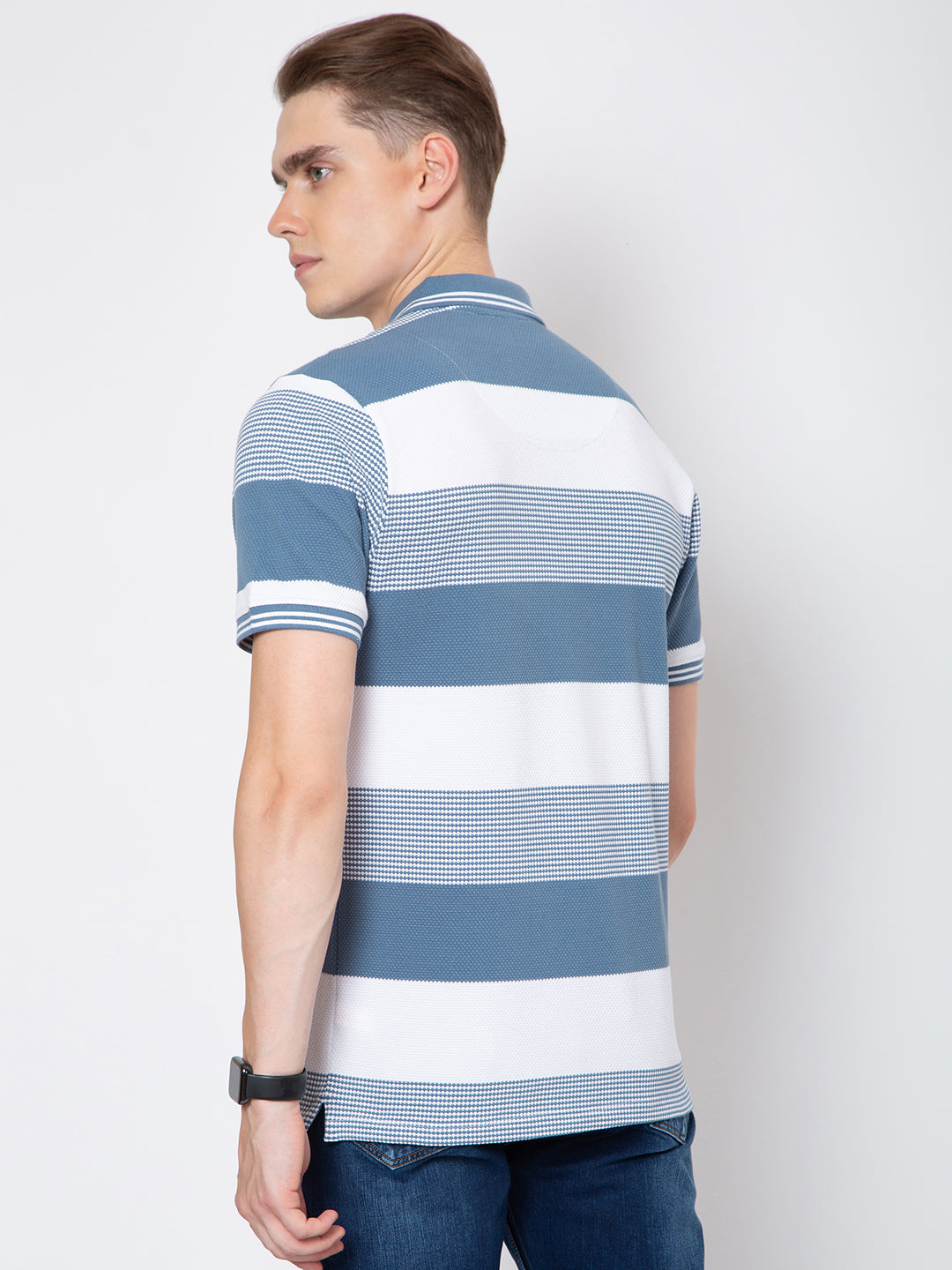 Men Polo Neck Striper T-Shirt
