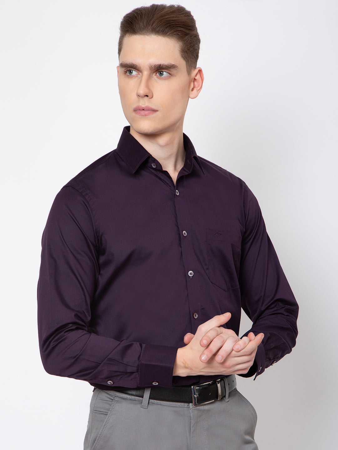 Mens Solid Color Shirt