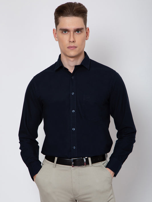 Mens Solid Color Full Sleeves Shirt