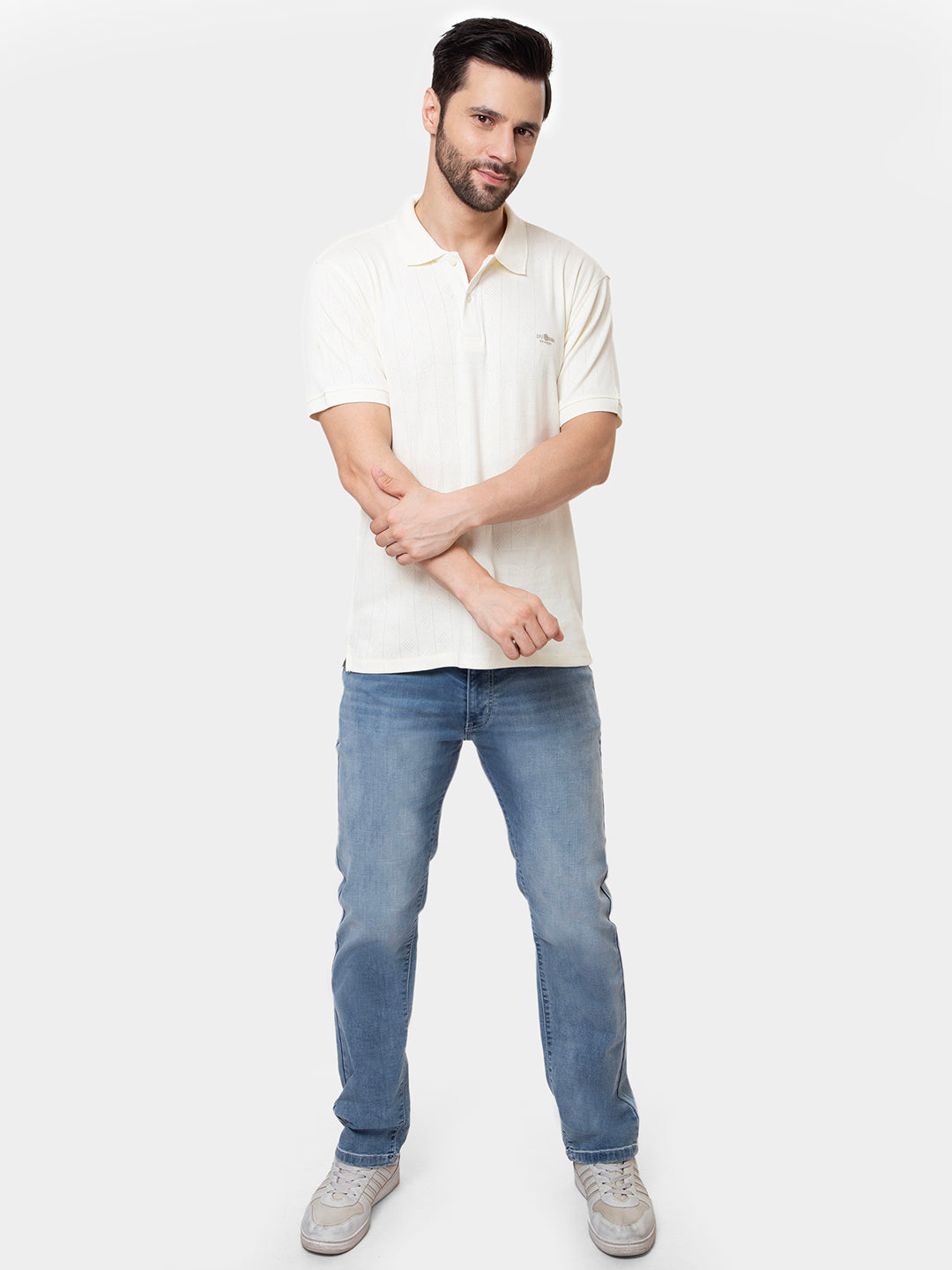 Men Light Blue 	Straight Fit Denim