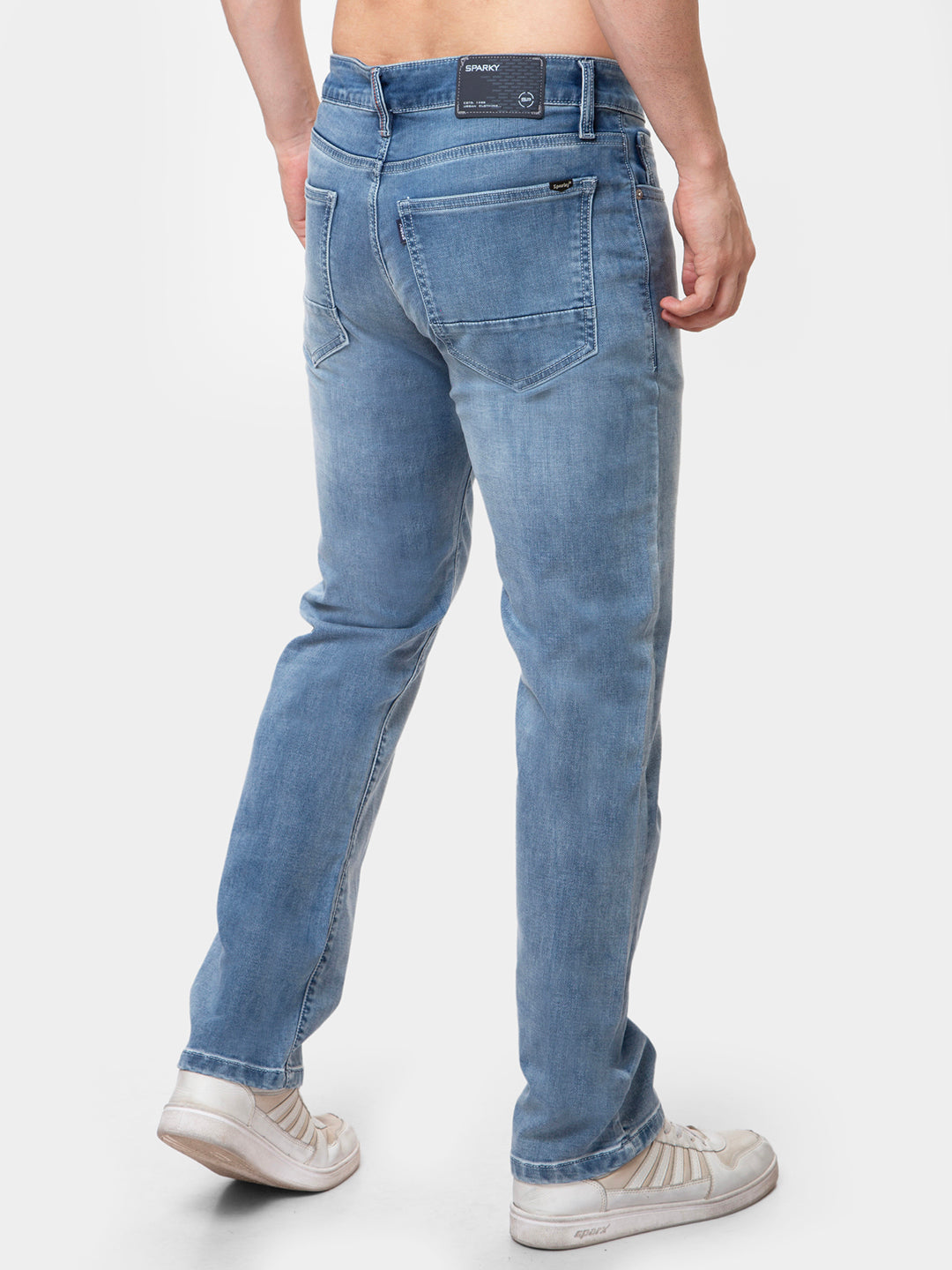Men Light Blue 	Straight Fit Denim