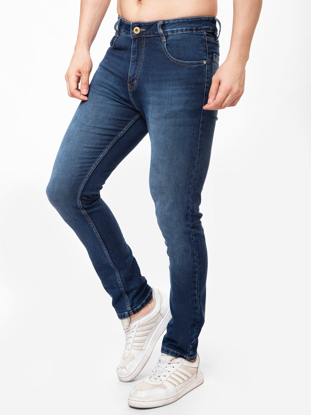 Men Blue Narrow Fit Denim