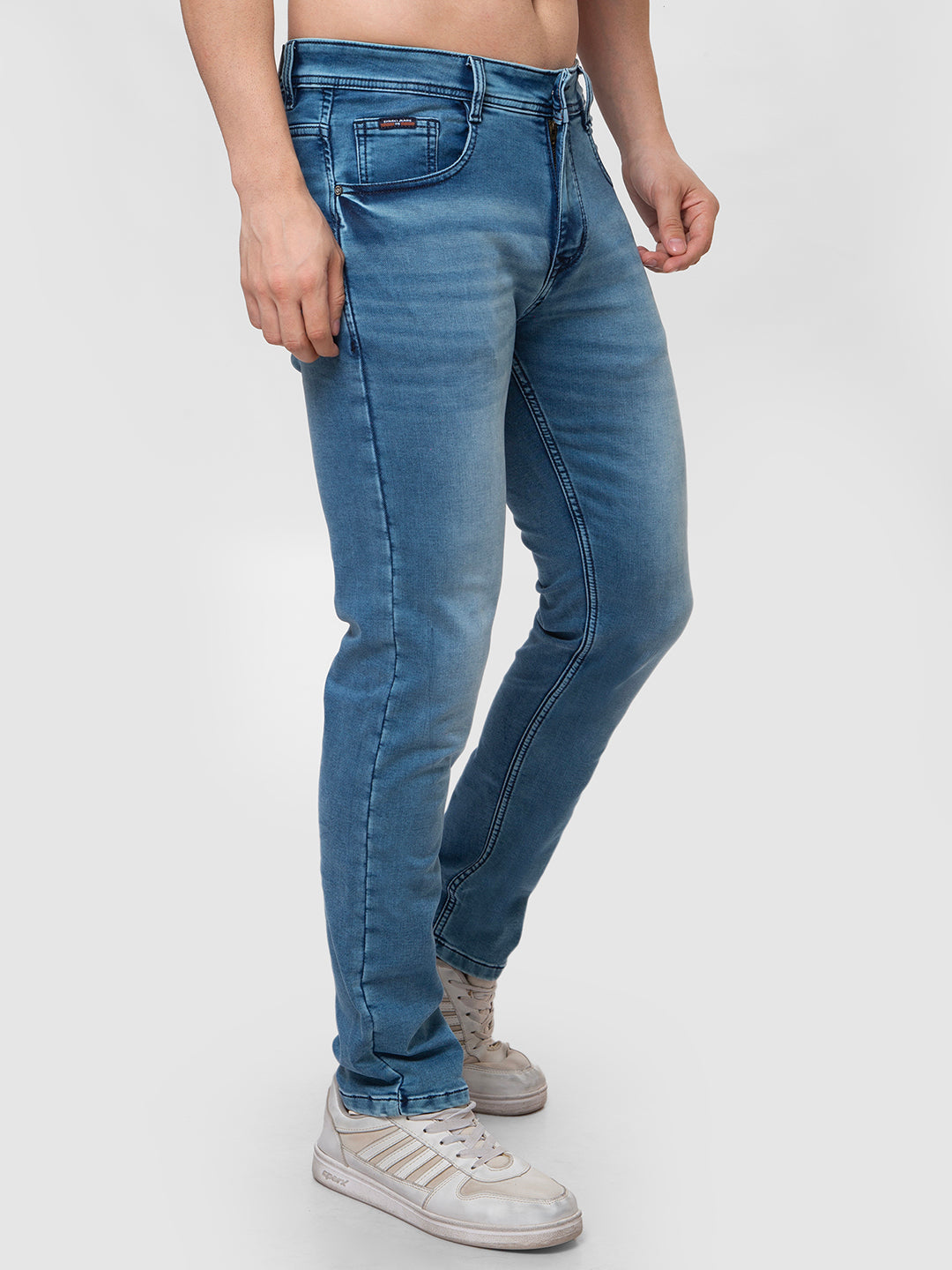 Men Light Blue Slim Fit Denim