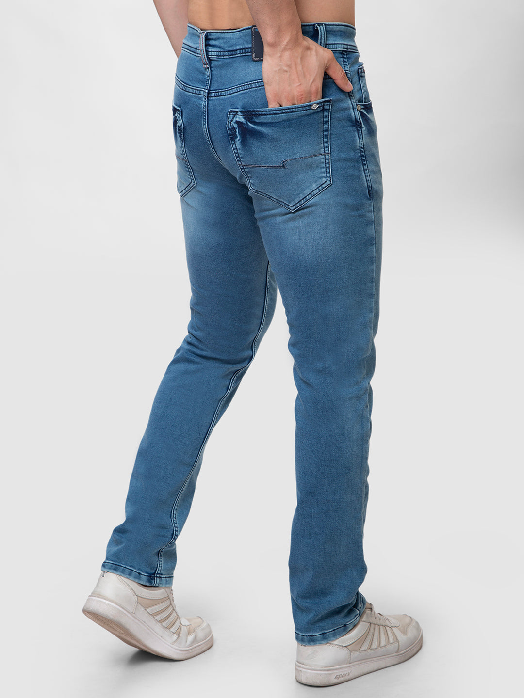 Men Light Blue Slim Fit Denim