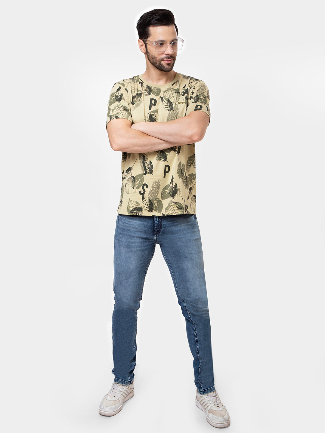 Men Light Blue Slim Fit Denim