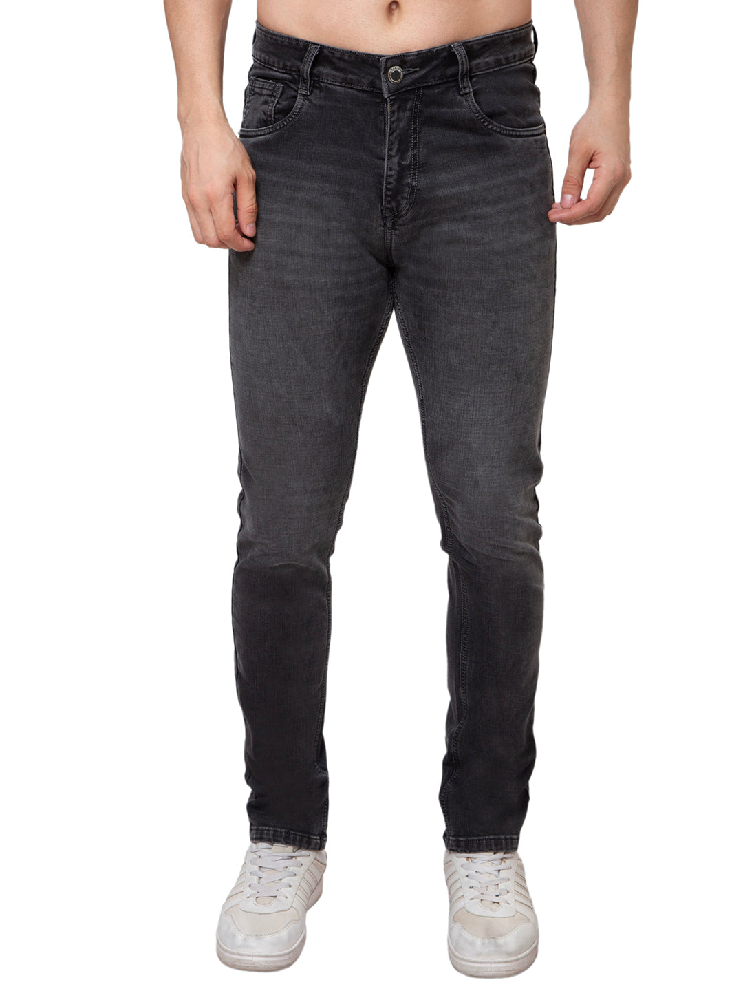 Men Light Grey Narrow Fit Denim