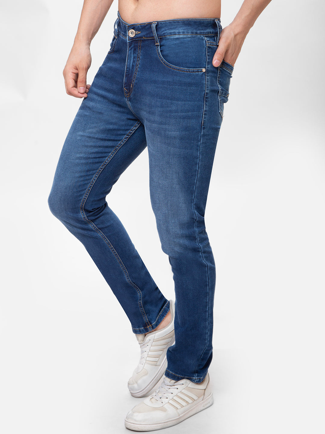 Men Blue Narrow Fit Denim