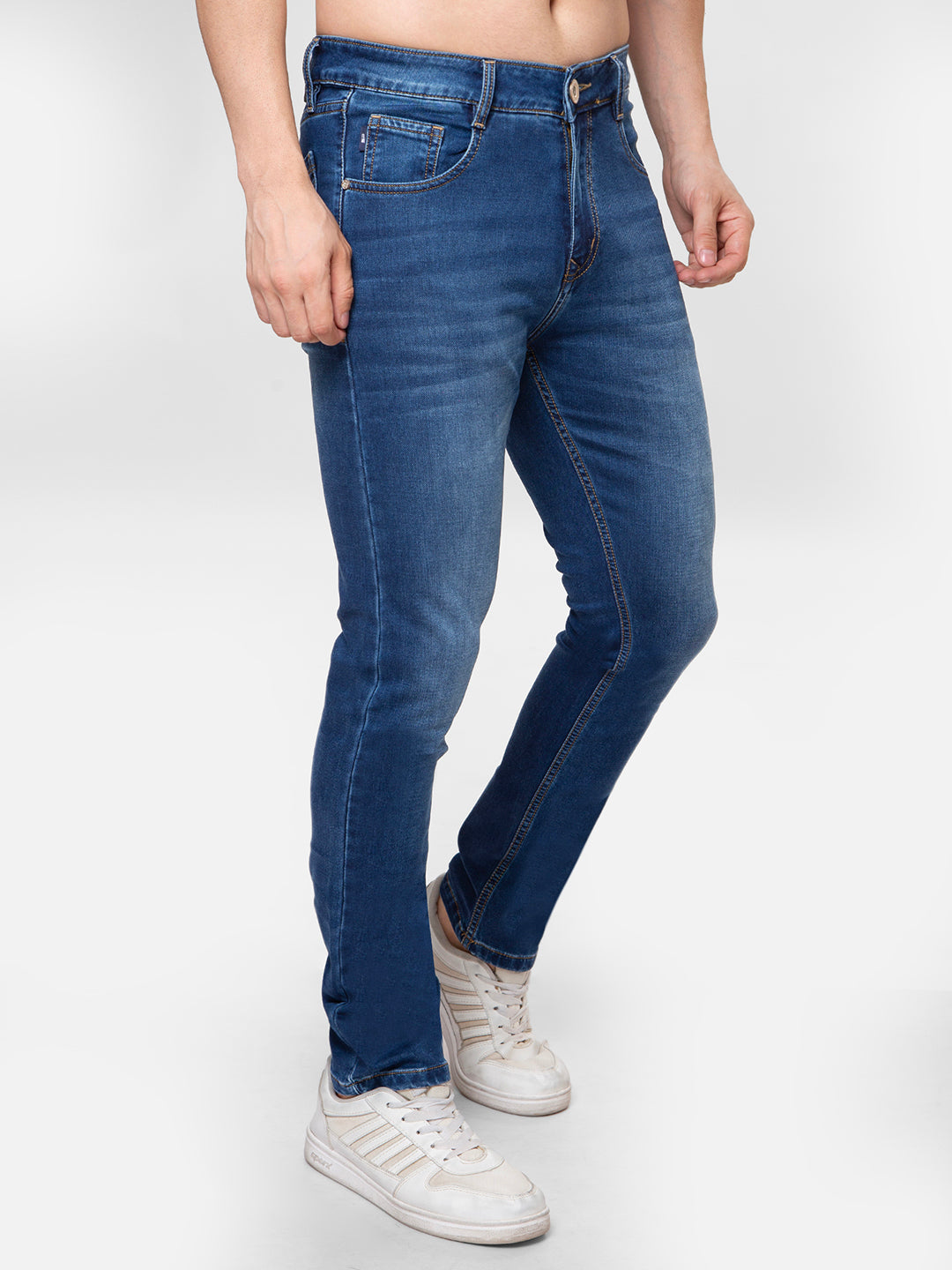 Men Blue Narrow Fit Denim