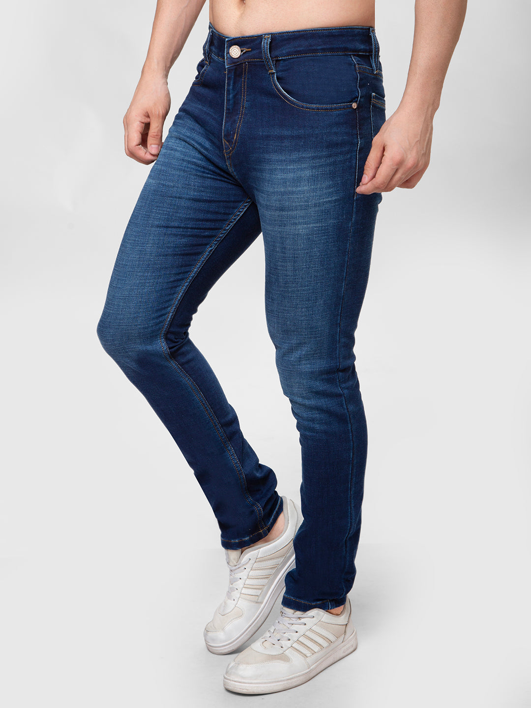 Men Blue Narrow Fit Denim