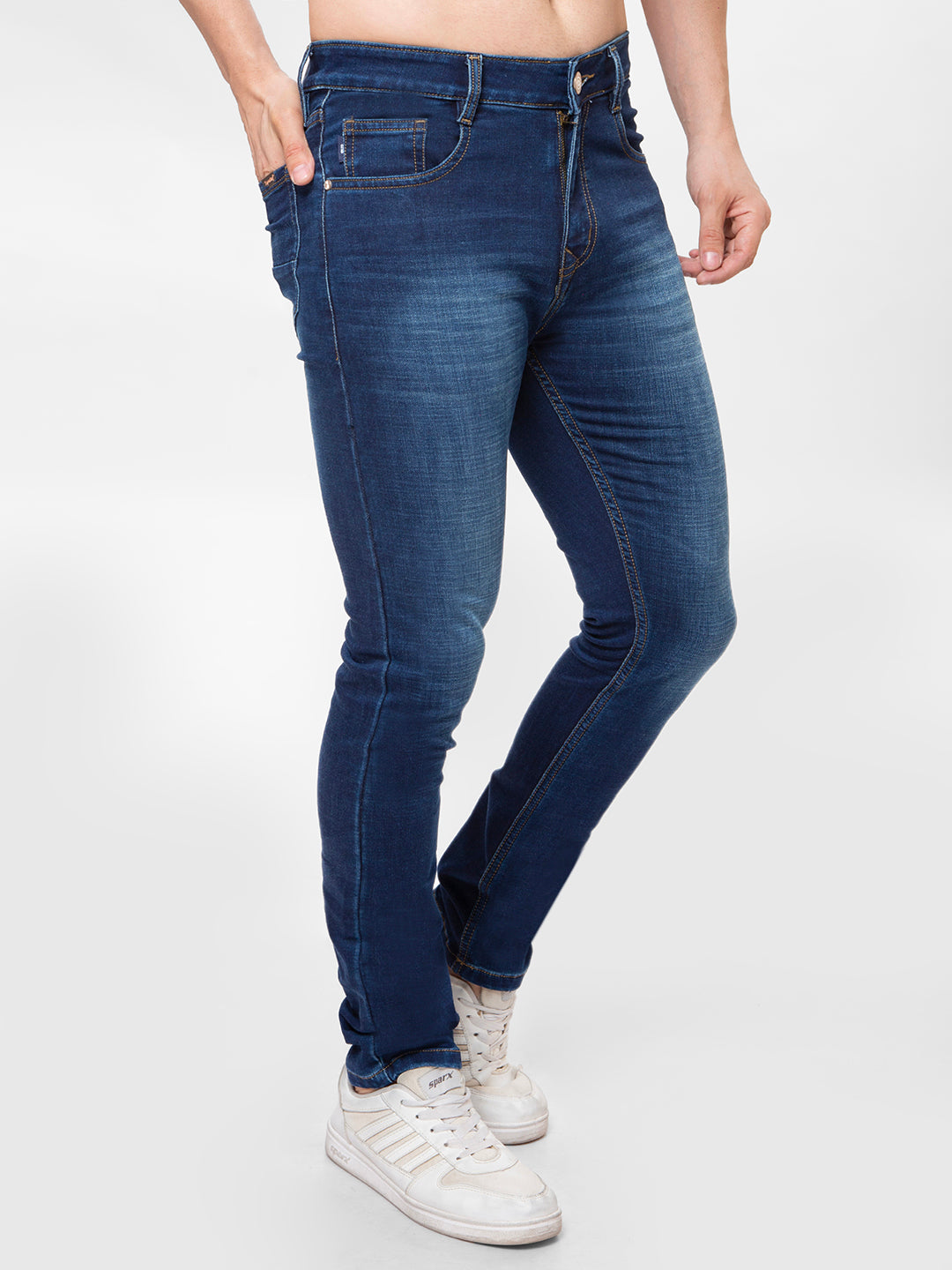 Men Blue Narrow Fit Denim