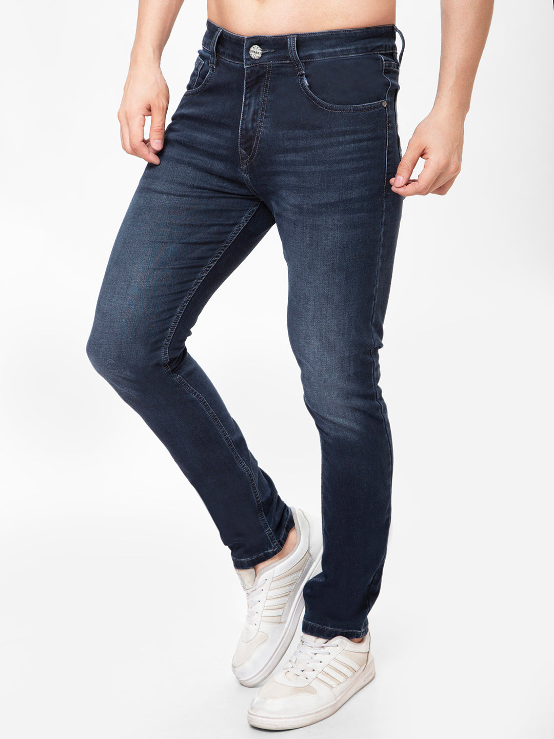 Men Blue Narrow Fit Denim