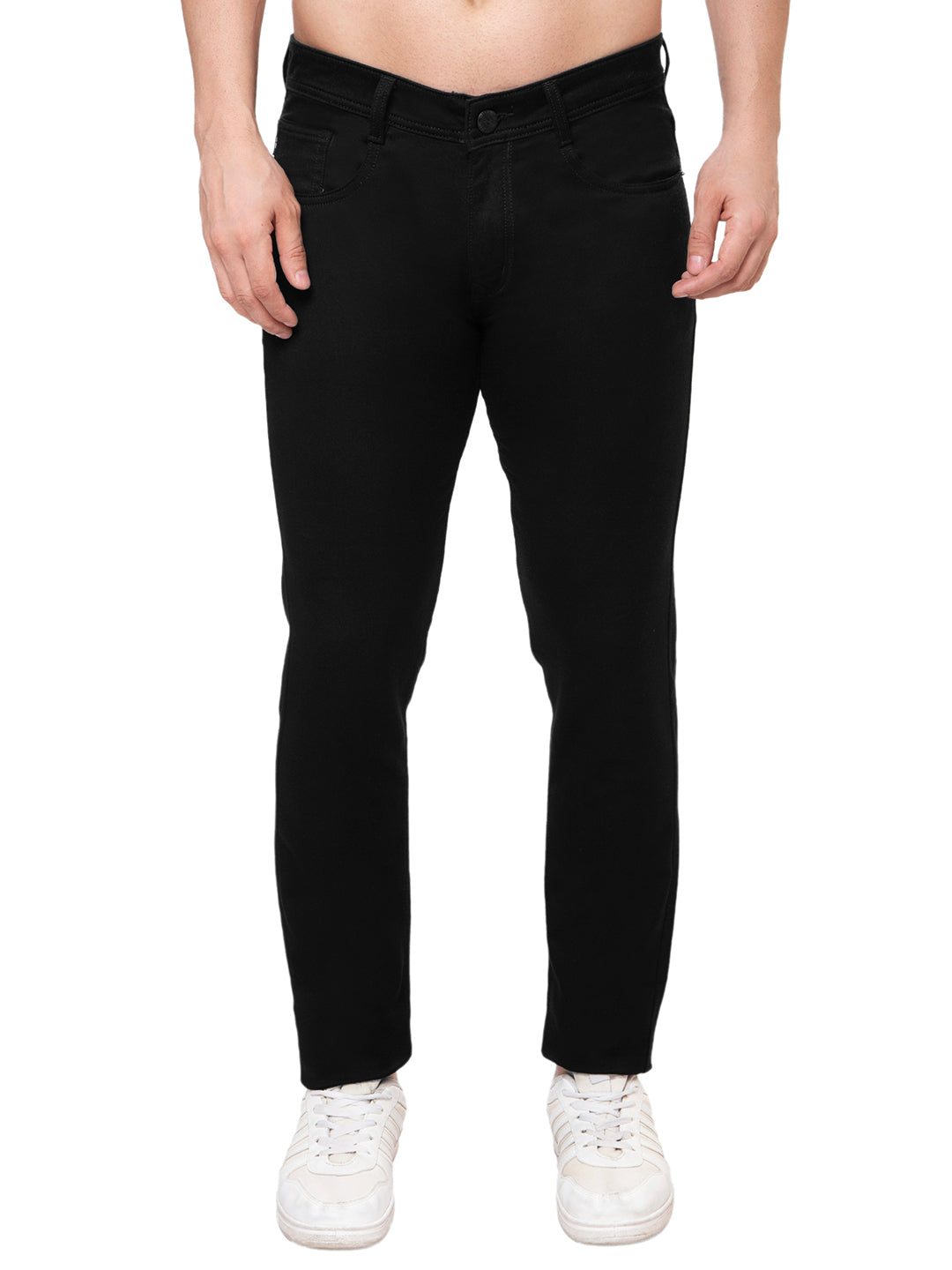 Men Black Slim Fit Denim