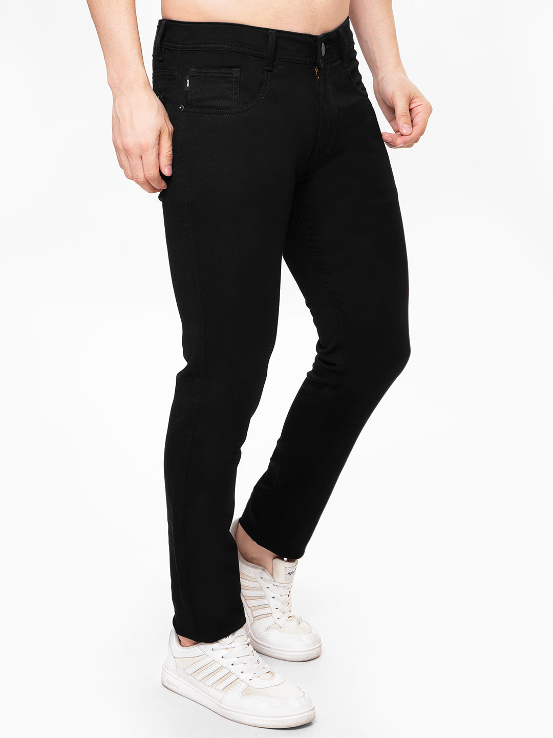 Men Black Slim Fit Denim