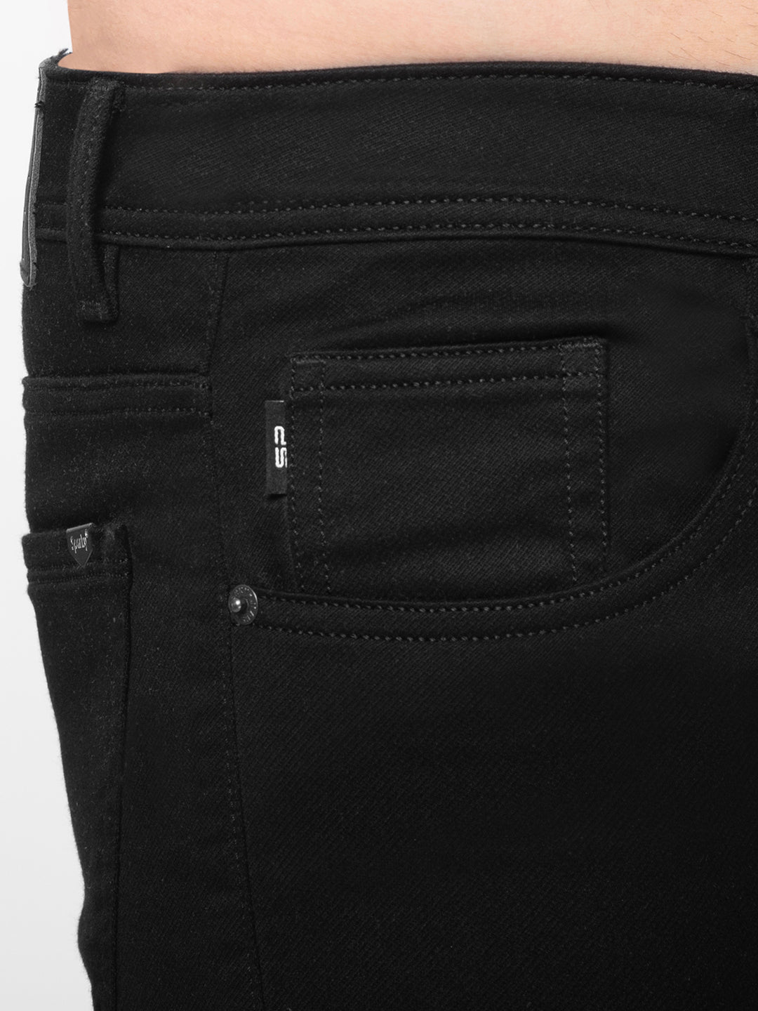 Men Black Slim Fit Denim