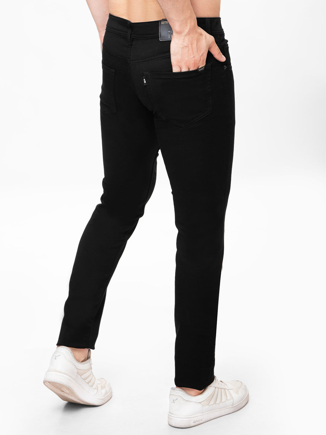 Men Black Slim Fit Denim