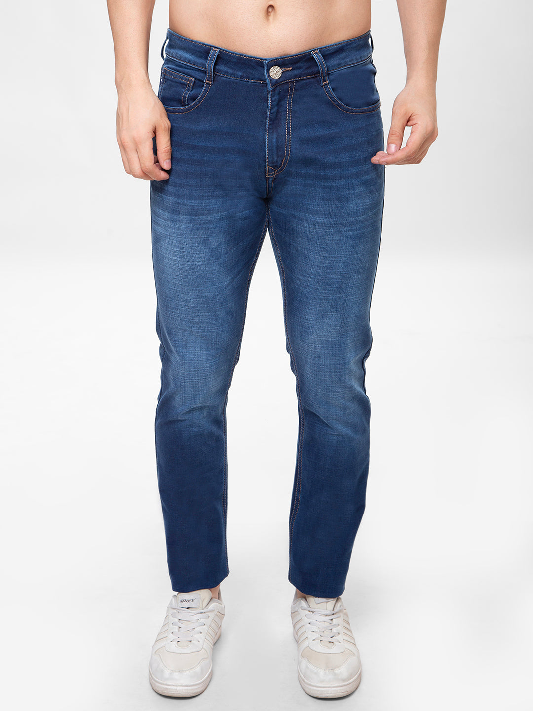 Men Blue Narrow Fit Denim