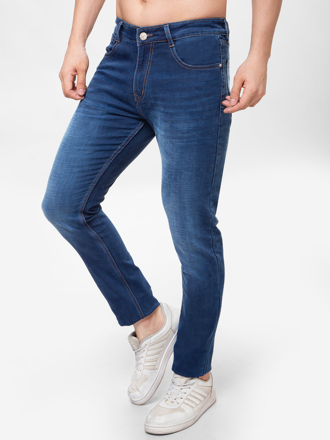 Men Blue Narrow Fit Denim