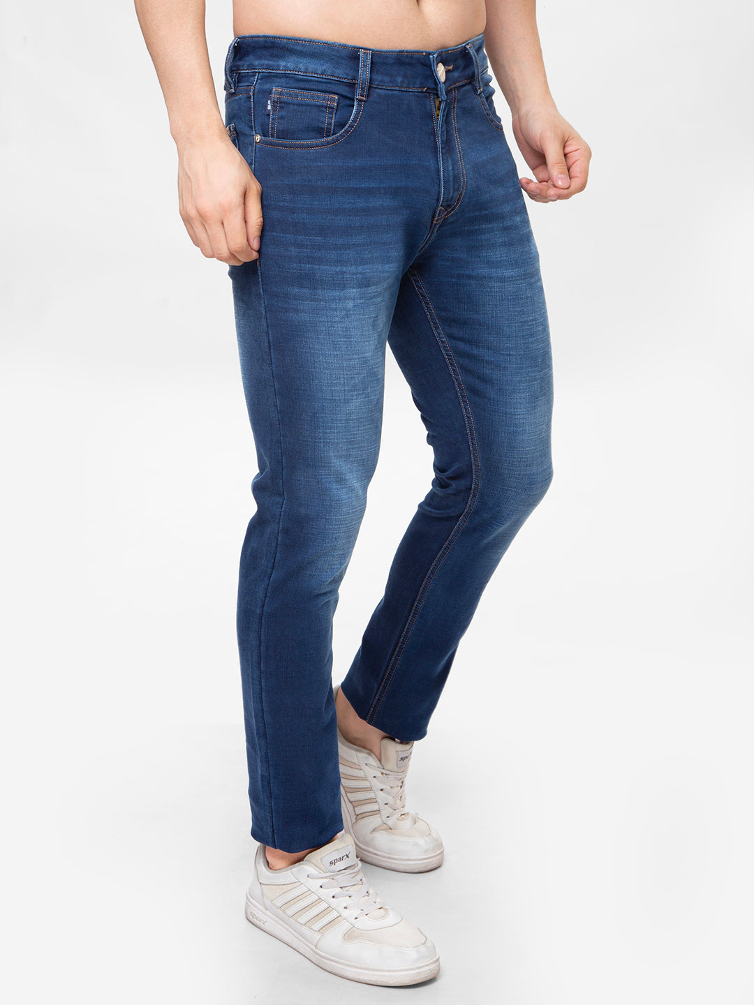 Men Blue Narrow Fit Denim