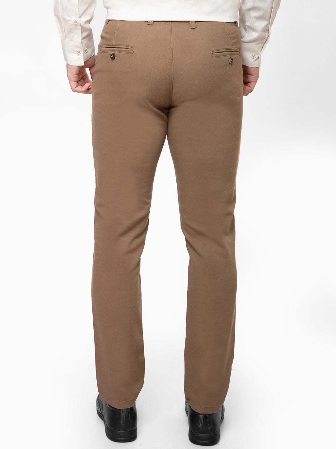 Men Brown Slim Fit Non Denim