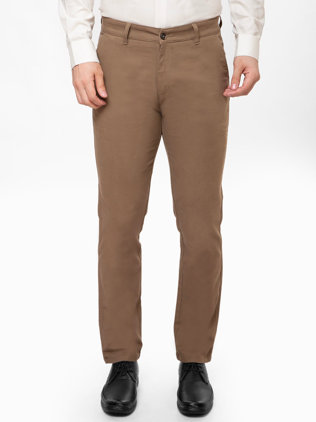 Men Brown Slim Fit Non Denim
