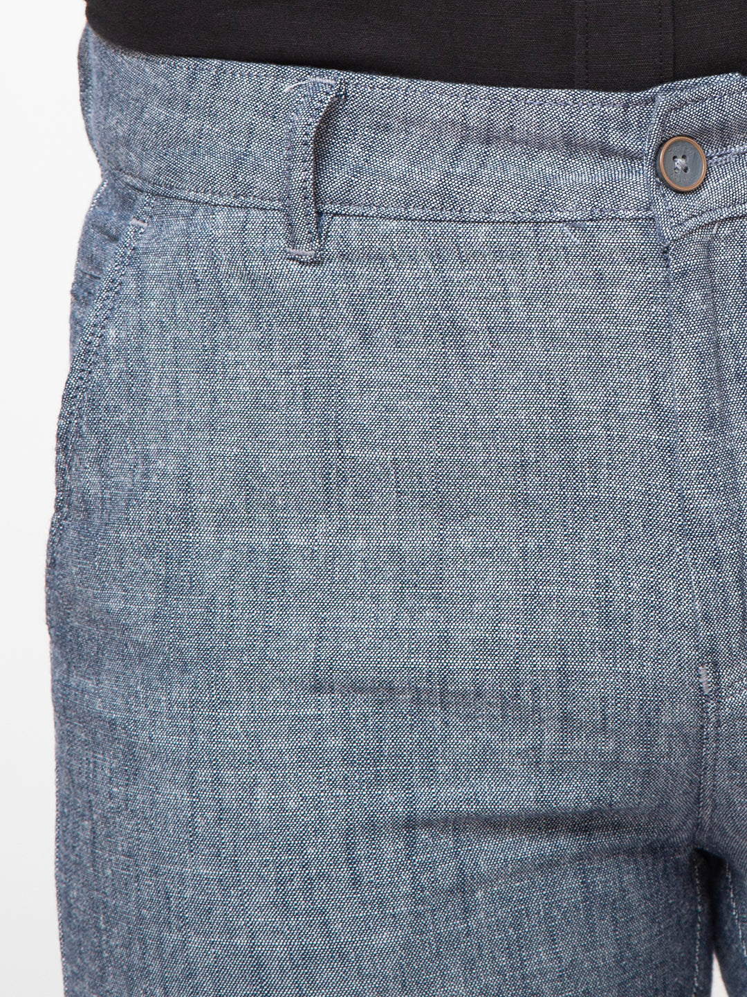 Men Navy Slim Fit Non Denim