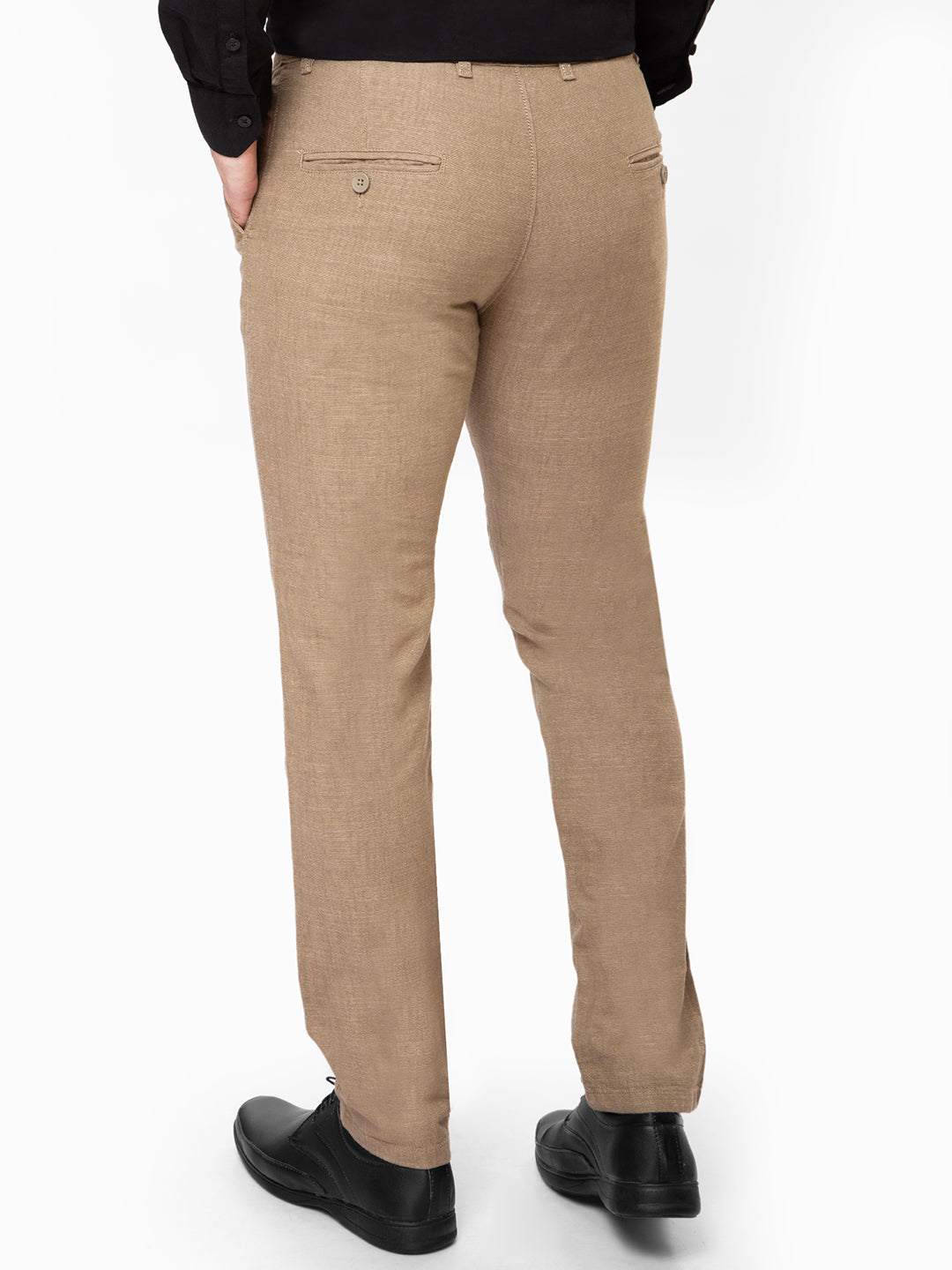 Men Khaki Slim Fit Non Denim