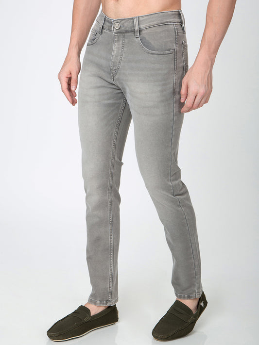 Men Narrow Fit Olive Denim